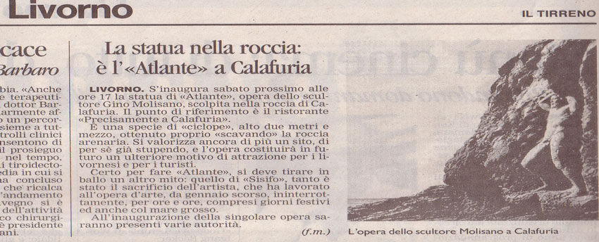 ATLANTE- LA STATUA NELLA ROCCIA 