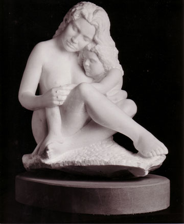 Gino Molisano - Marmo Statuario - 001 -Maternità -